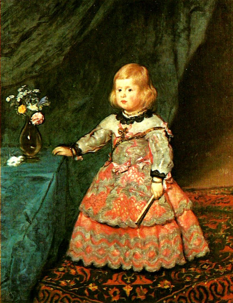 Diego Velazquez infanta margarita vid tre ars alder